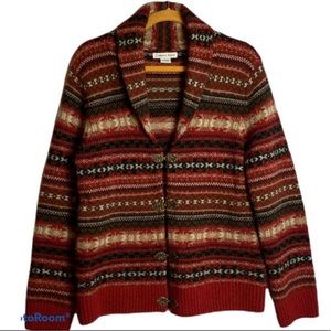 Carroll Reed Wool Cardigan Size Large